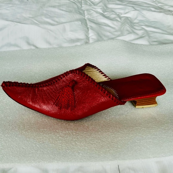 Red Leather Shoes - Picture 3 of 9